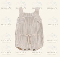 Beige Knit Romper