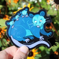 Image 5 of Nighttime Oppossums Holo 3.5” Sticker