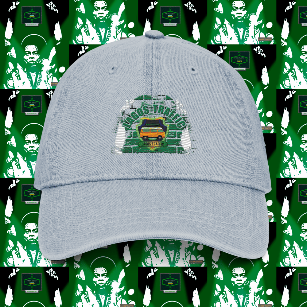 LAGOS TRAFFIC CRESTED BADGE DENIM HAT (LOGO/ STANCE II)