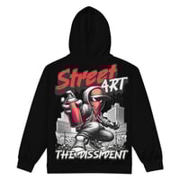Image 1 of Unisex zip hoodie - Locally Hated Merch - Street Art - The Dissident