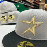 Image 1 of New Era 59Fifty DashMark Gray- Black Mesh