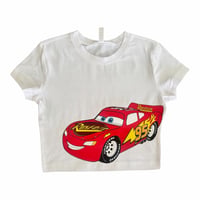 McQueen  Baby Tee White