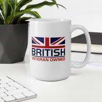 Image 5 of British Veteran Owned White glossy mug