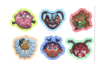 Faces Sticker Sheet