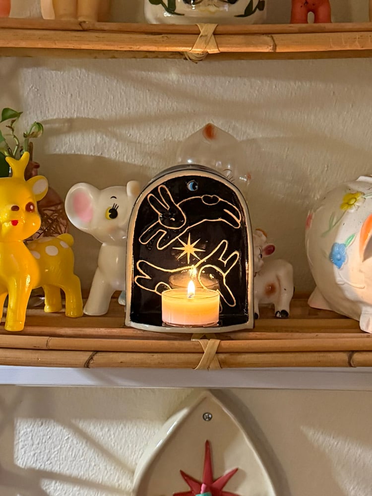 image of starburst bunny alter