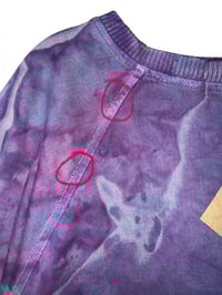 Image 2 of *IRREGULAR* S 100% Cotton French Terry Sweatsuit Set in Purple Haze Geode Ice Dye
