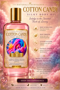 Image 2 of  “SILKY BODY OIL”  “BUTTERIFFIC” BODY BUTTER WHIPPED FOAMING SUGAR SCRUB COTTON CANDY