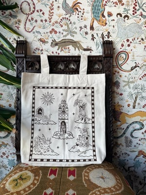 Image of up in the clouds tote bag