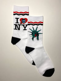 Image 2 of I Love NY crew socks