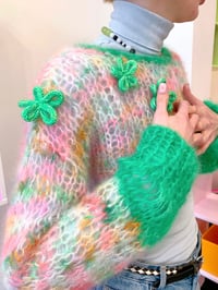 Image 3 of Sofie and Iris Green, Pink and Orange Mohair Bolero 