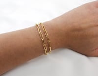 Image 1 of Classic Small Link Chain Bracelet 