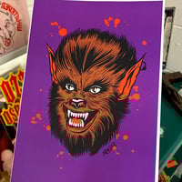 Image 1 of Wolfie A4 Print 