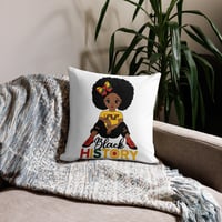 Image 2 of Black History Girl Premium Pillow