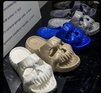 Image 1 of Skulls comfy slip ons