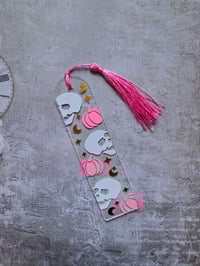 Image 1 of Glow in the Dark Skull Bookmark