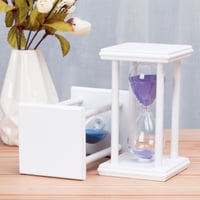 Image 5 of 30 Minutes Sand Hourglass Countdown Timing Modern Wooden Sandglass Timer Home Decor Ornaments Reloj 