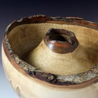 Image 3 of Maple Wood Vessel w/ Double Live Edge (0500)