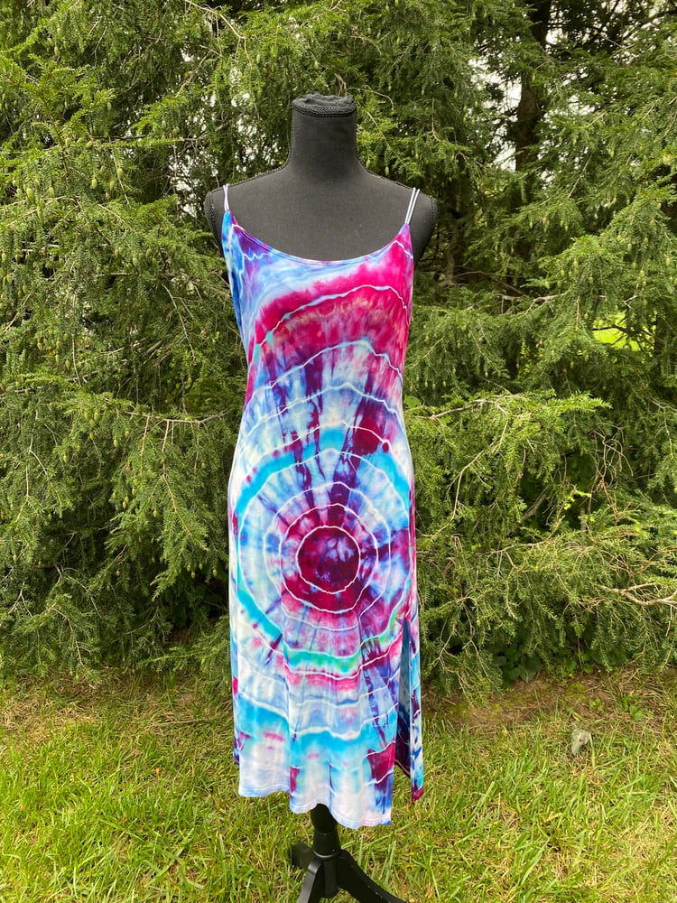 Image of (XL) Cotton Candy Rings Slinky Dress