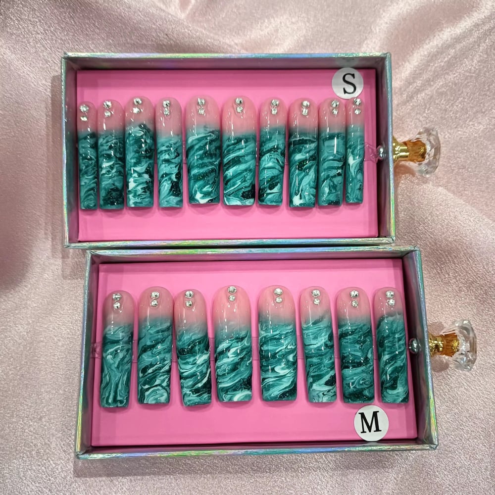 Image of pick from option 1-25 acrylic press on nail set