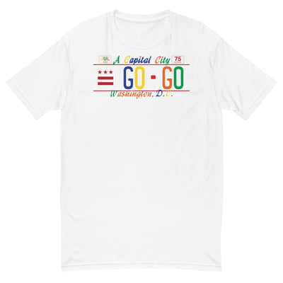 Image of A CAPITAL CITY GOGO "MULTICOLOR LICENSE PLATE" T-shirt