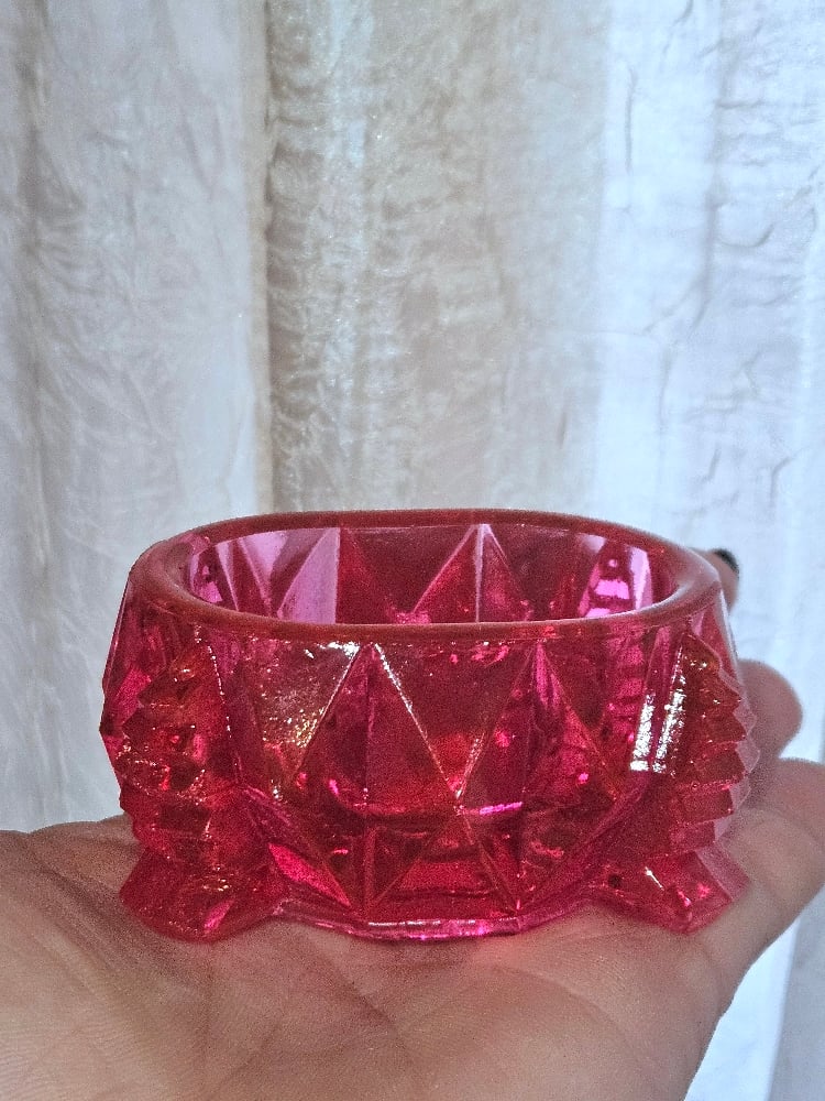 Image of Art Deco Open Salt Cellar Replica: Magenta
