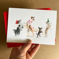 Dancing Dogs - Luxury Card (Single Or Multipack)