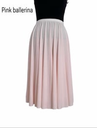 Image 2 of Light lycra rehearsal circle skirt pink ballerina (ready to ship).