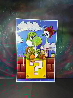 Image of Yoshi Dabs Holographic artprint 