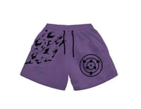 Naruto sharingan curse mark gym shorts