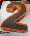 Fendi Number Cake