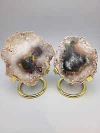 Image 1 of Set of 2 Argentine Agate Small Crystal Slices - 6 styles 