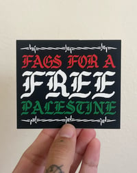 Image 1 of Fags for a Free Palestine Sticker