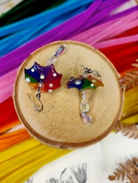 Image 6 of Kolczyki Tęczowe parasolki 