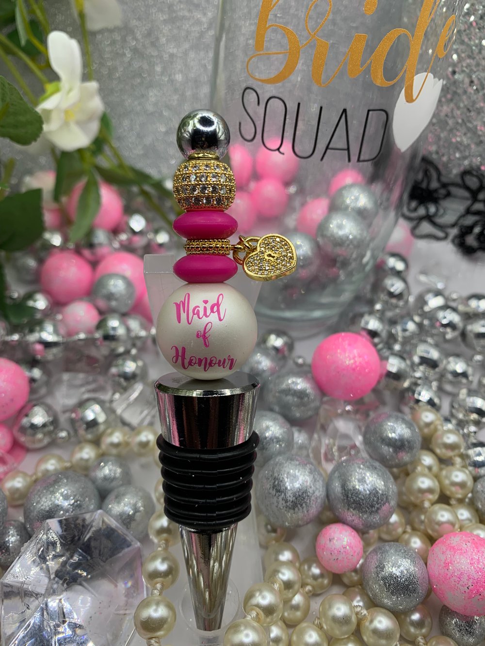 Image of Bridal Party Bottle Stoppers (Bride)