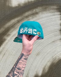 Image 5 of  MINT BRIM MULTI TONE SEATTLE MARINERS CUSTOM FITTED 