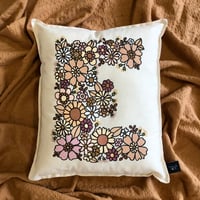 Image 3 of Just Floral Large Initial Cushion 