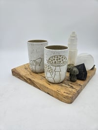 Image 3 of White Mushroom Tumbler  