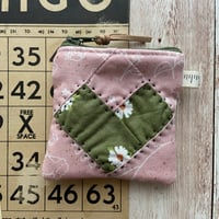 Image 4 of "Garden Party" Super Mini Quilted Zipper Bag