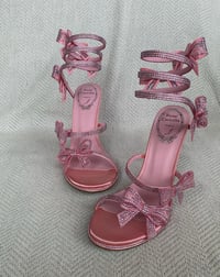 Image 4 of PINK FAIRY RHINESTONE HEELS