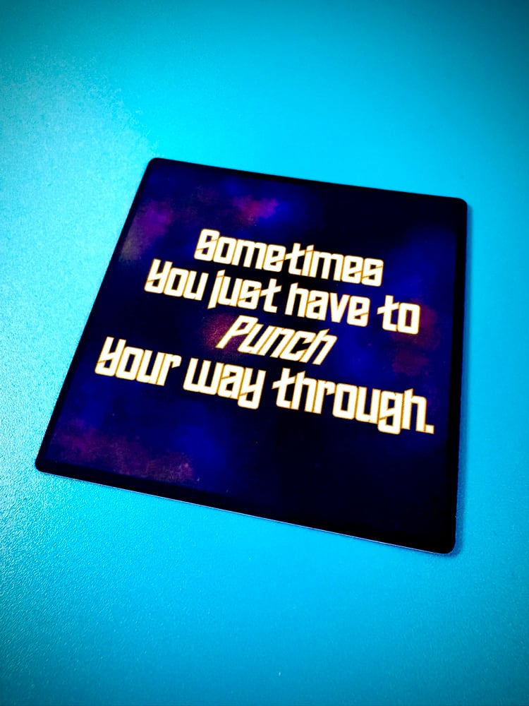 Image of Punch Your Way Through Sticker, Captain Janeway, Star Trek Voyager