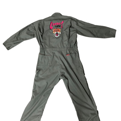Image of Cowboy Tiger embroidery jumpsuit 