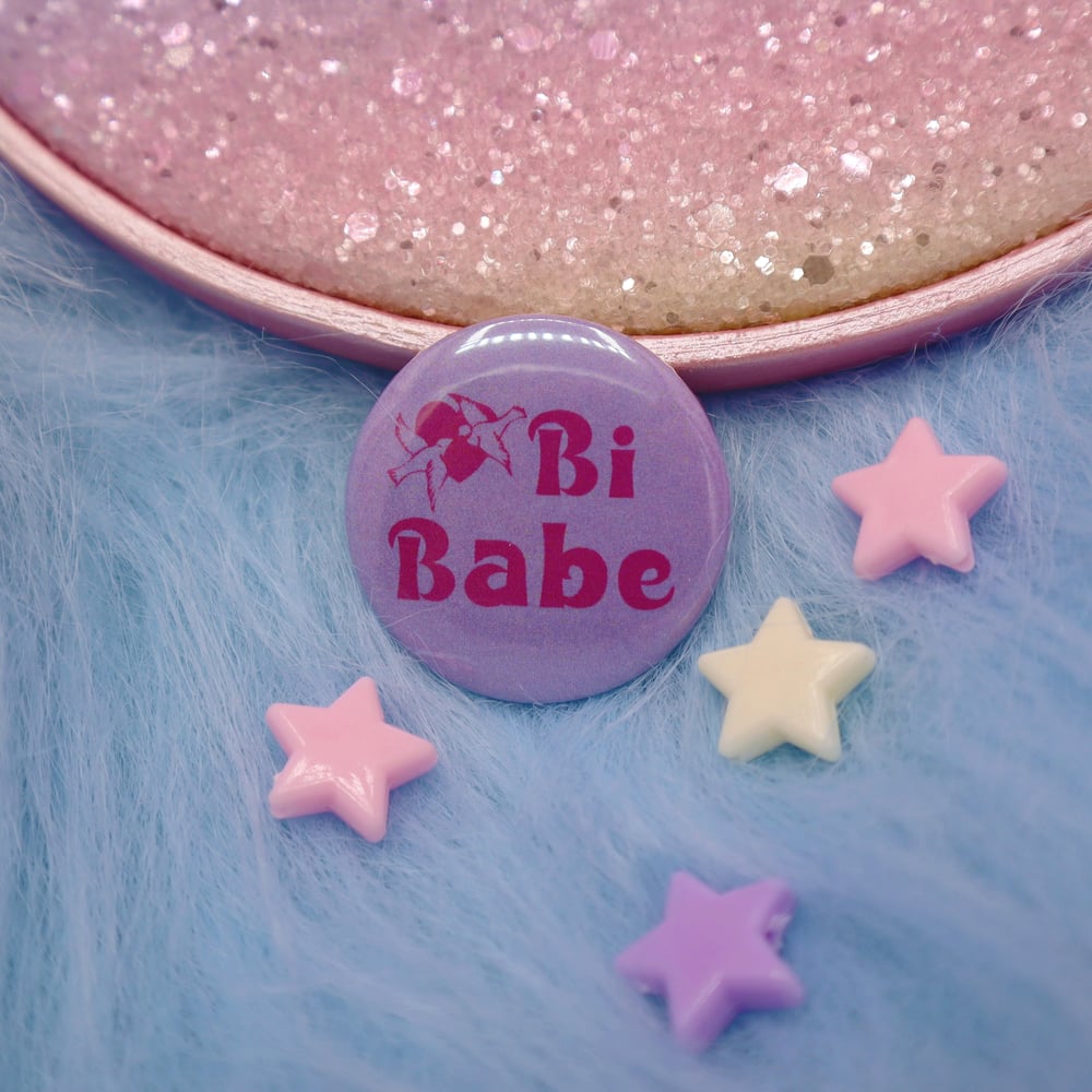 Image of Bi Babe Button Badge