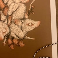 Image 5 of White Mice A4 Art Print