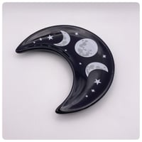 Image 4 of Moon Phase Crescent Ceramic Trinket Tray