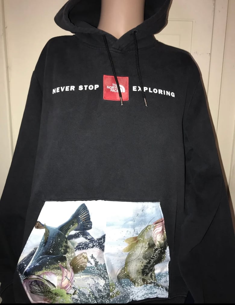 Image of  The North Face Custom/ Reworked 3D Fishing Hoodie