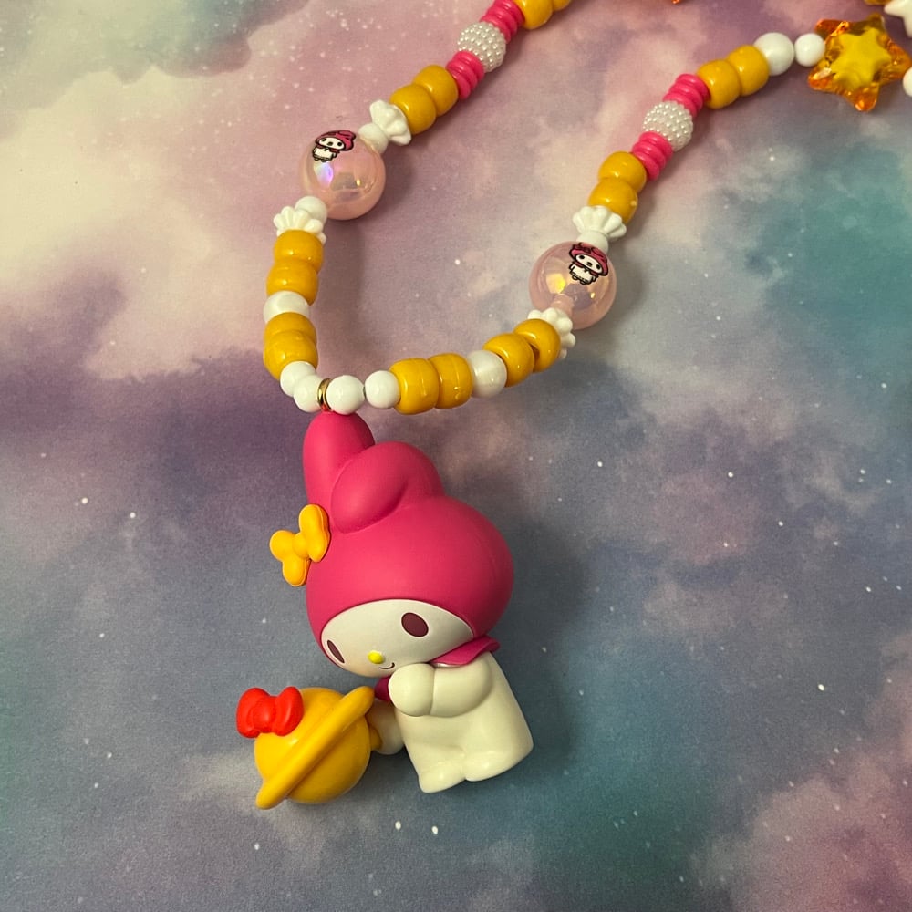 Image of Cute Bunny Character Kandi Necklace