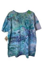 Image 7 of ♻️ UPCYCLED XXL Keith Haring Tee in Mermaid Watercolor Ice Dye