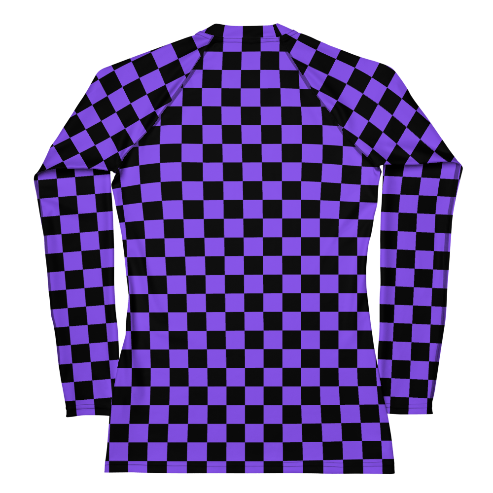 Purple Checker Women's Rashie