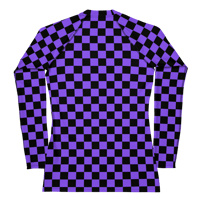 Image 2 of Purple Checker Women's Rashie