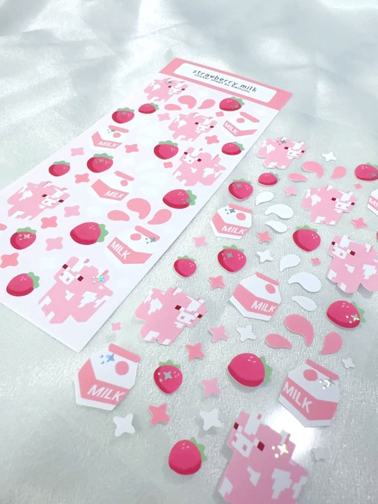 Image of Fruit Milk Sticker Sheets